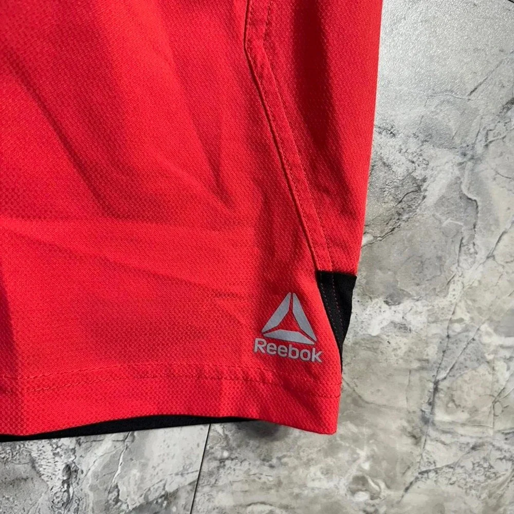 Red Reebok athletic shorts Kids Size 18‎ XXL #sportswear
